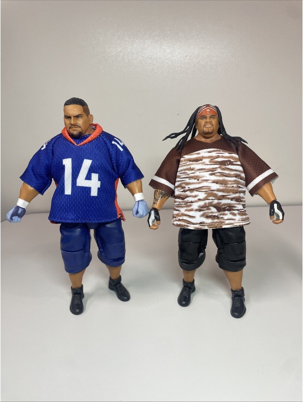 LOT of 2 WWE Elite Legends Series 23 Mattel Complete Jamal and Rosey 3MW